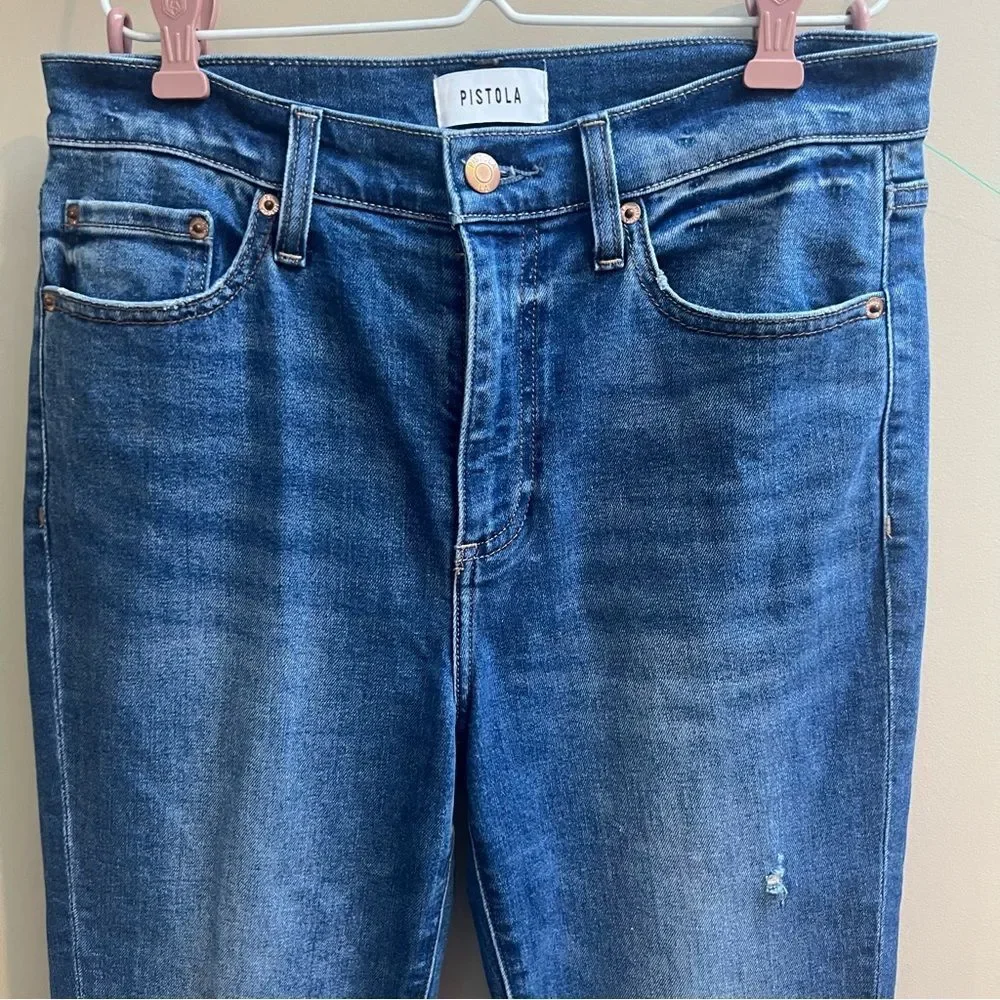 Pistola Lennon high rise crop Jeans size 28
